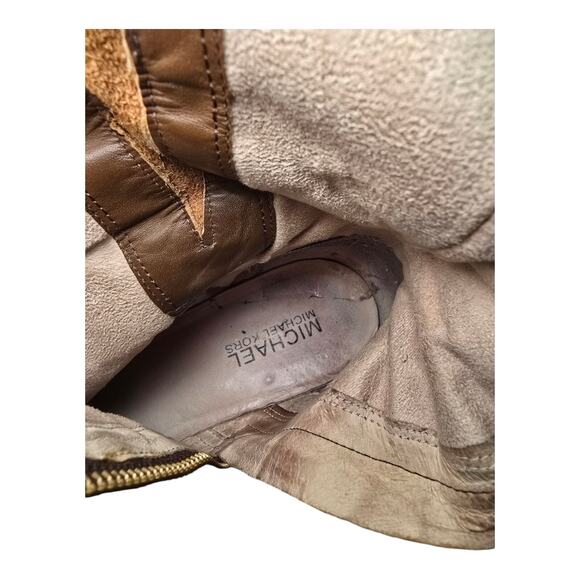 MICHAEL Michael Kors Blake Boot 7.5 M Brown winter Boot Buckles Calf - Picture 14 of 16